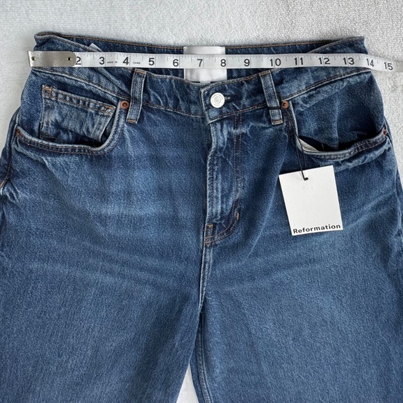 Reformation Dark Indigo Flare Jeans - Picture 7 of 14